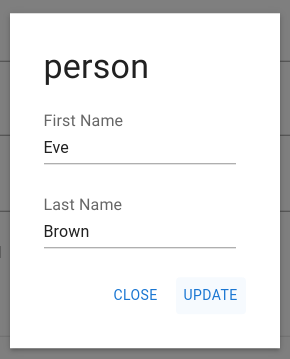 Edit Modal for Linked Person